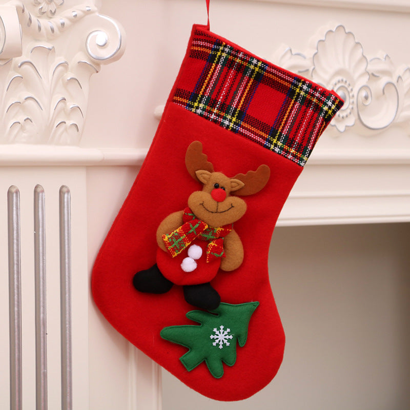 Christmas Decorations Santa Claus Socks Christmas Tree Pendant Christm