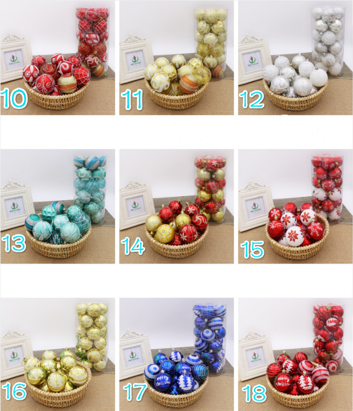 Christmas ball bright ball 6cm24 Christmas decorations