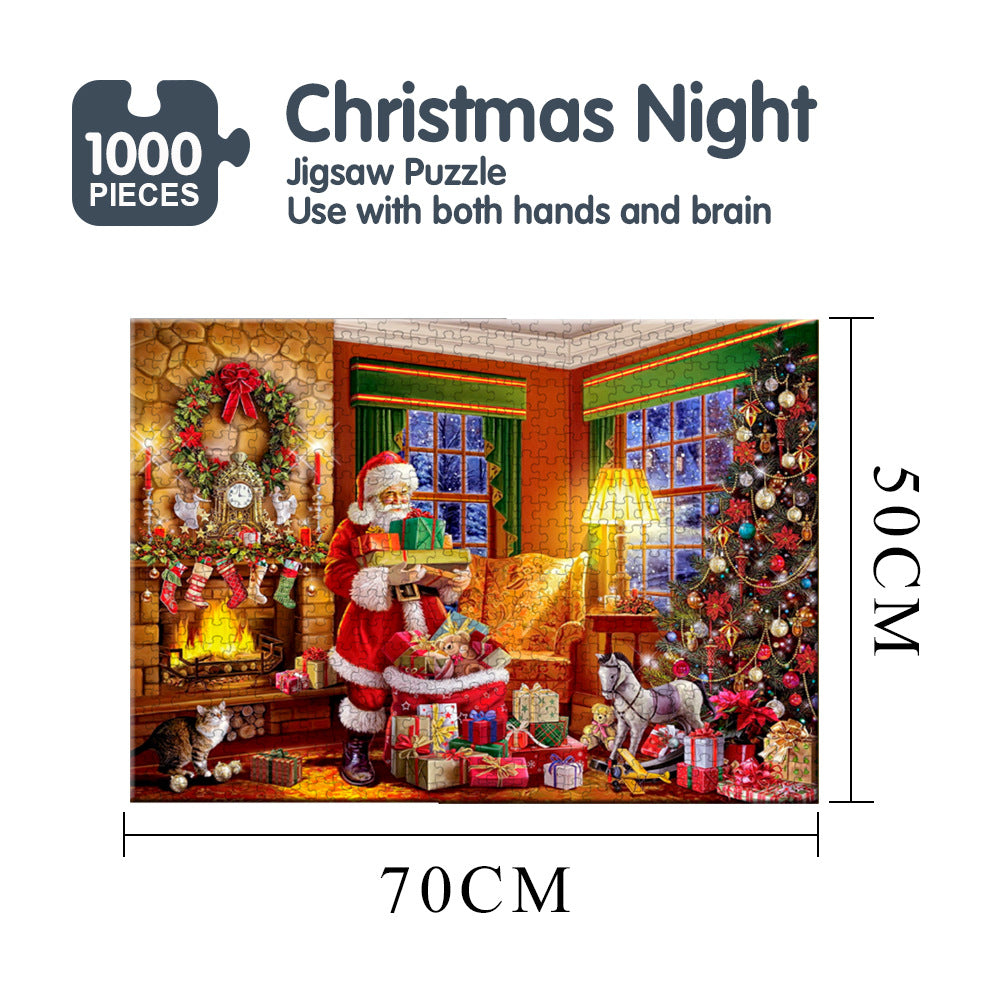 Children cartoon santa puzzle puzzle toys