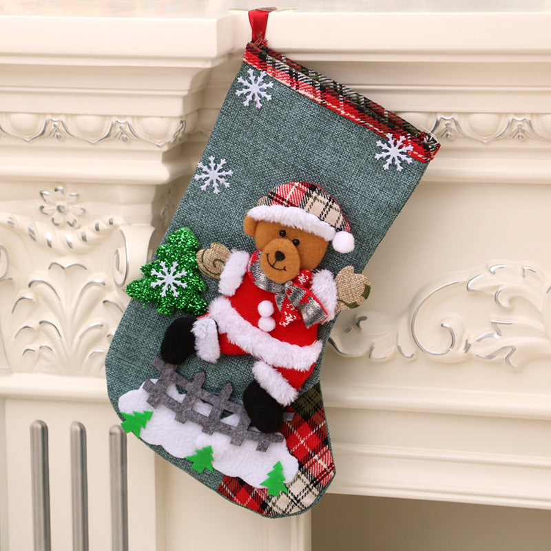 Christmas Decorations Santa Claus Socks Christmas Tree Pendant Christm