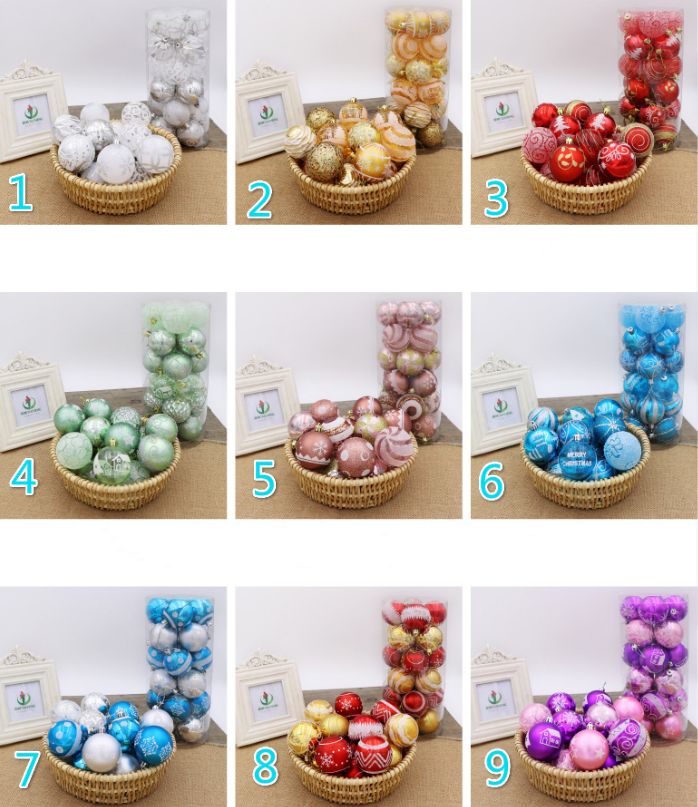 Christmas ball bright ball 6cm24 Christmas decorations