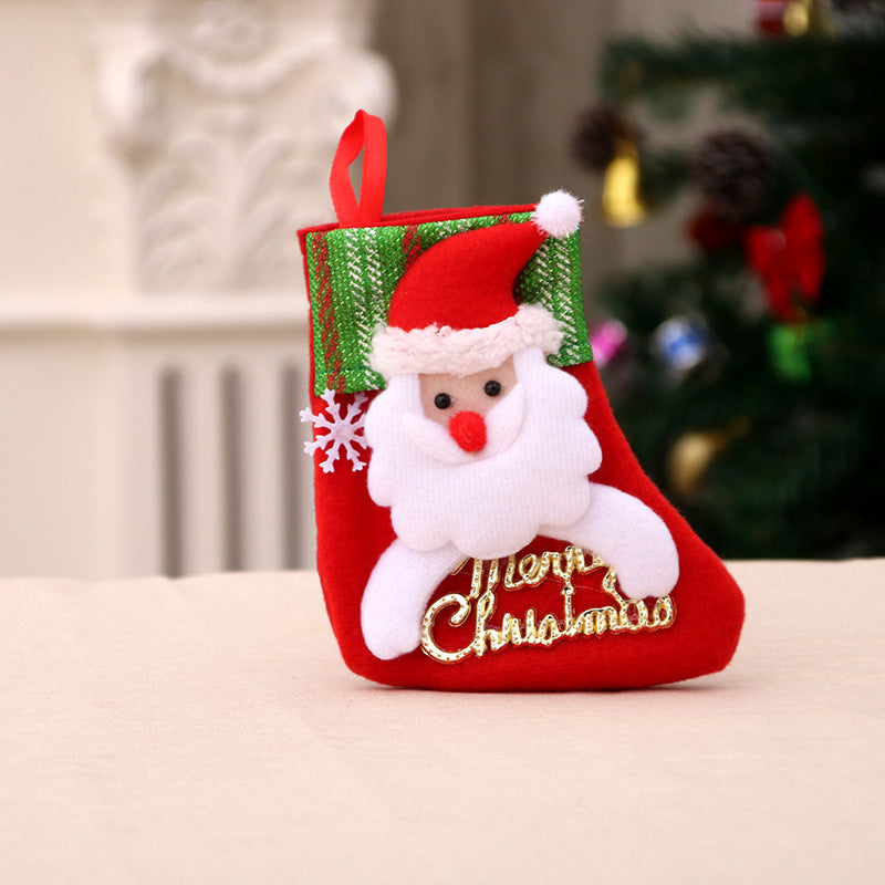 Christmas Decorations Santa Claus Socks Christmas Tree Pendant Christm