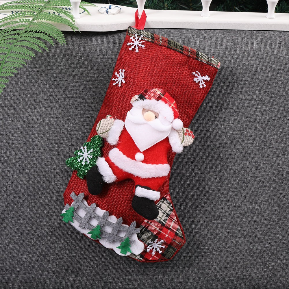 Christmas Decorations Santa Claus Socks Christmas Tree Pendant Christm