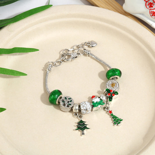 Christmas Snowflake Bells Children's Charm Bracelet