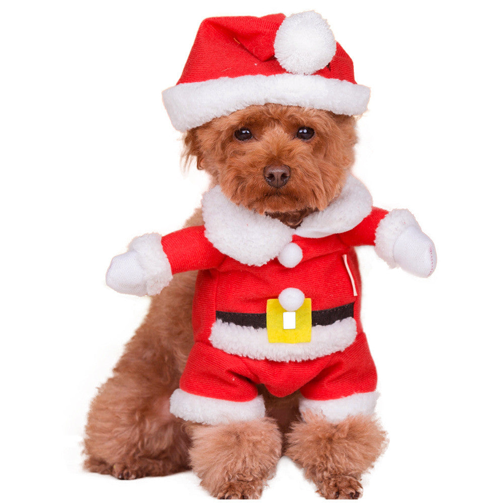 Pet clothes santa claus costume