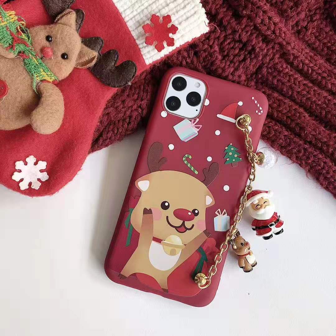 Cartoon santa claus phone case