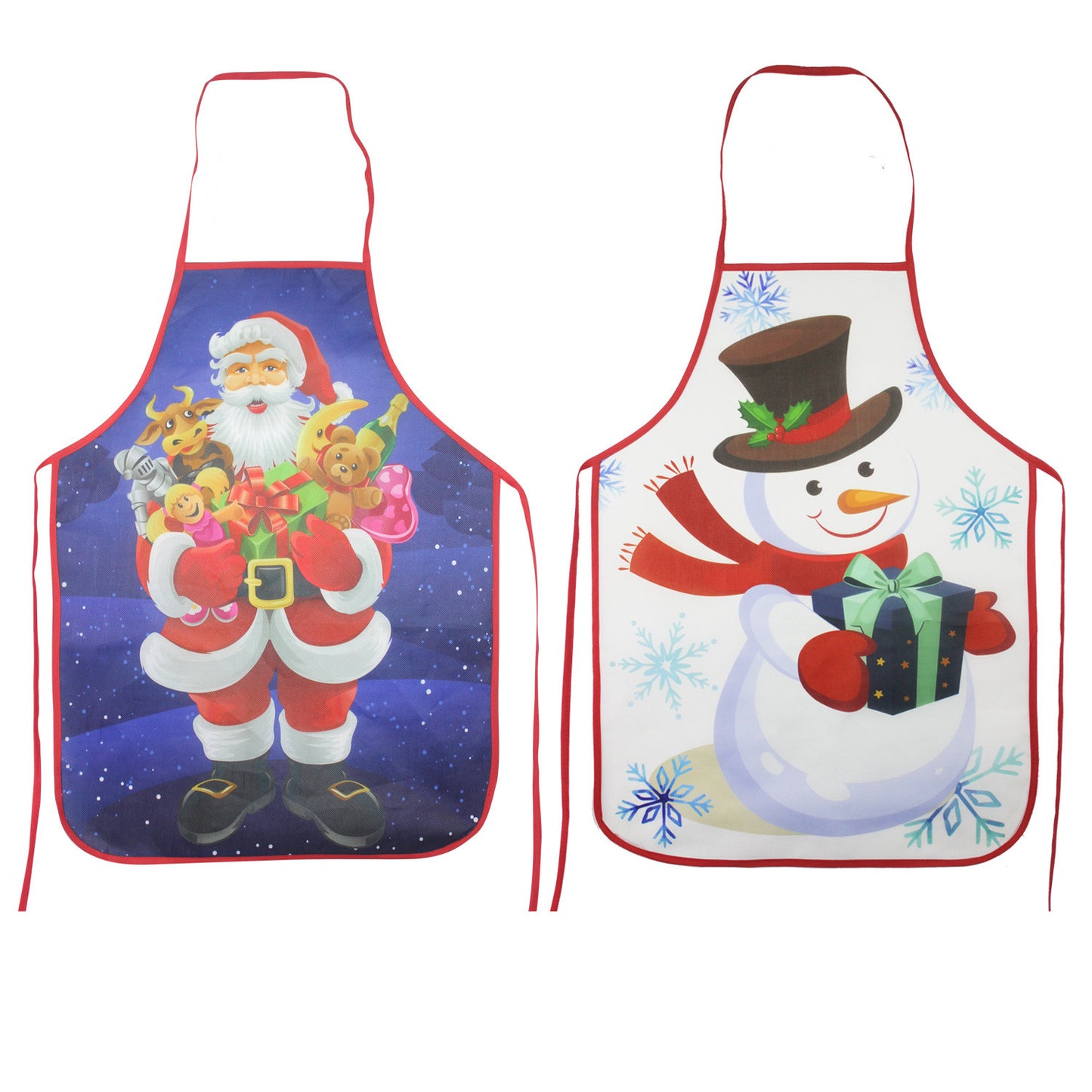 Santa Claus Snowman apron