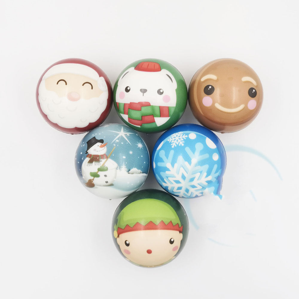 Pu Foam Ball 63mm Christmas Decompression