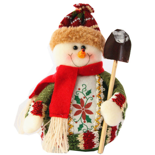 Christmas decorations Snowman, Flannel; 18*13 cm