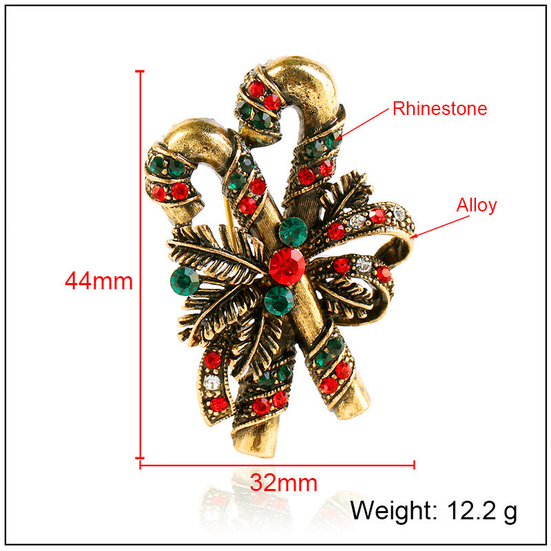 Christmas suit pin brooch