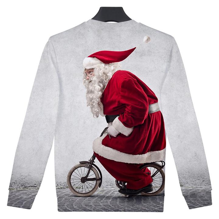 Cycling Santa Sweat Shirt