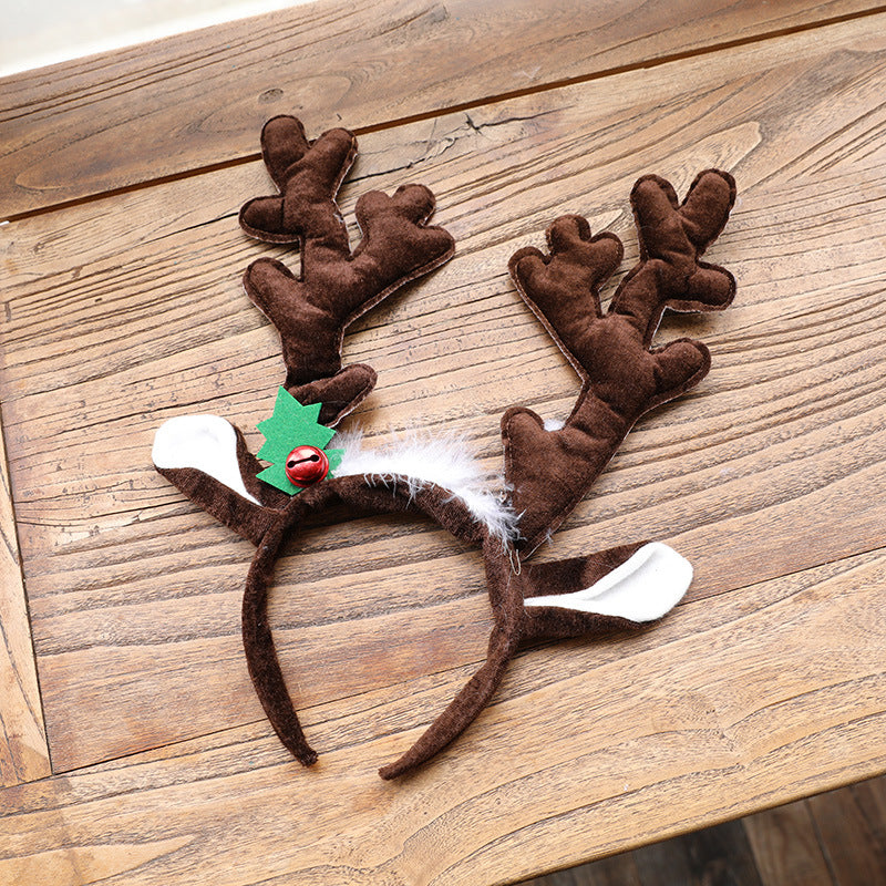 Christmas big deer horn Headband