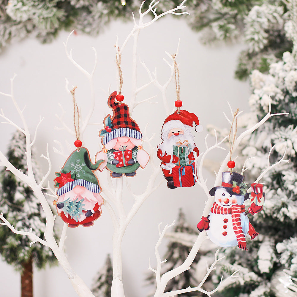 Christmas Retro Faceless Doll Pendant Couple Ornaments