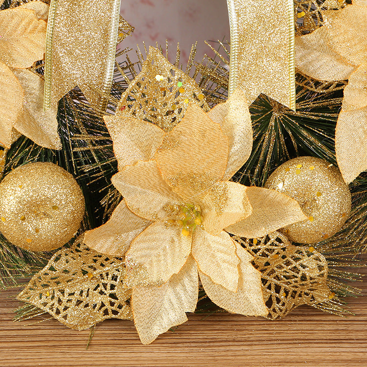 New creative Christmas ornaments hot sale 40cm pine needles Christmas Wreath ornaments manufacturers wholesale