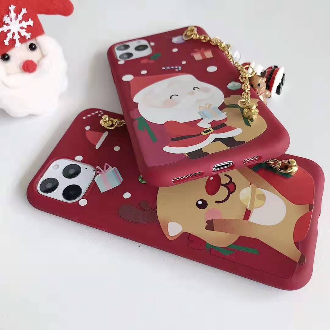 Cartoon santa claus phone case