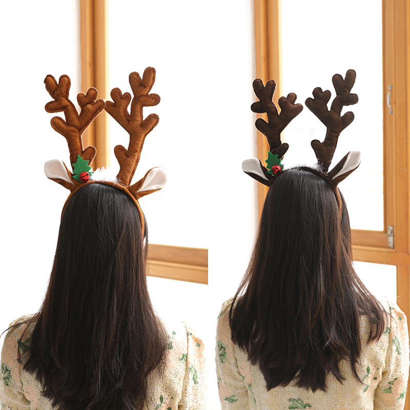 Christmas big deer horn Headband