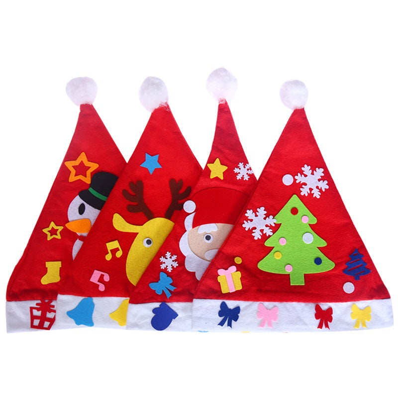 DIY Christmas Hat Christmas Children's Nursery School Christmas Necessities and Children's Christmas Hat