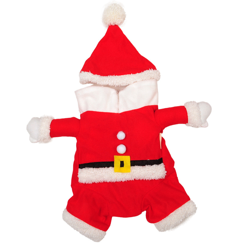 Pet clothes santa claus costume