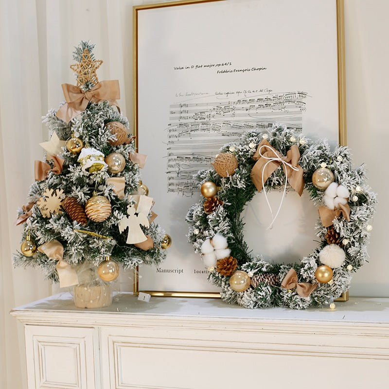 Home Small Desktop Ornament Christmas Decoration Wreath