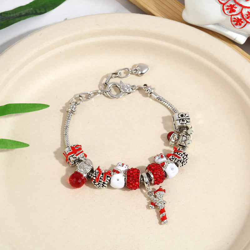 Christmas Snowflake Bells Children's Charm Bracelet