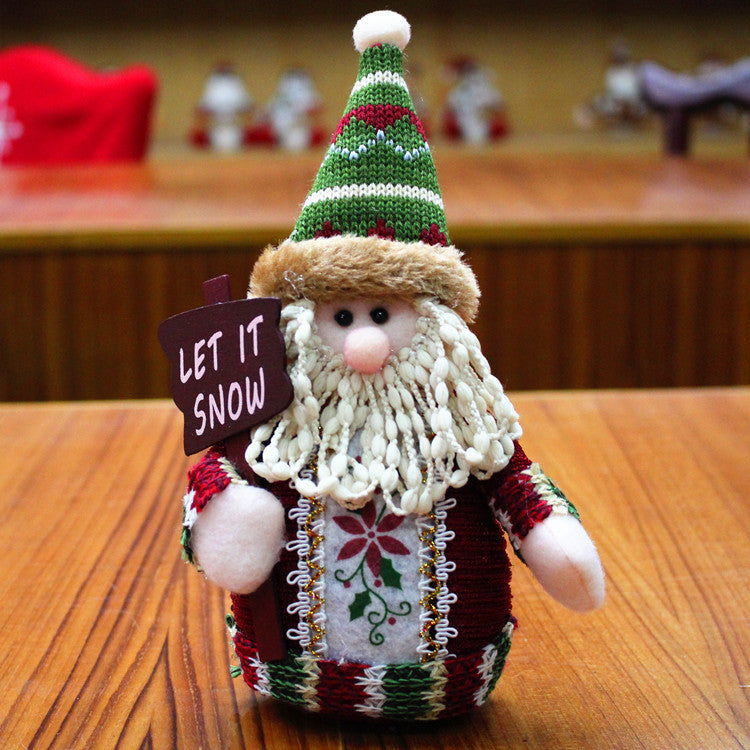 Christmas decorations Old Man; Flannel; 18*13 cm