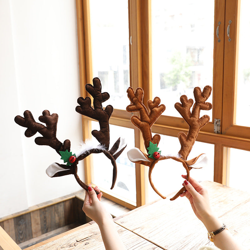 Christmas big deer horn Headband