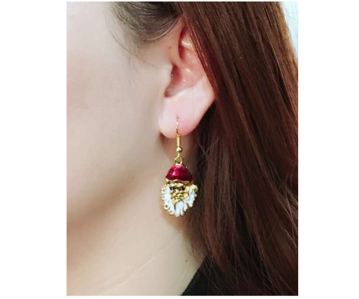 Fashion Metal Santa Snowman Earrings