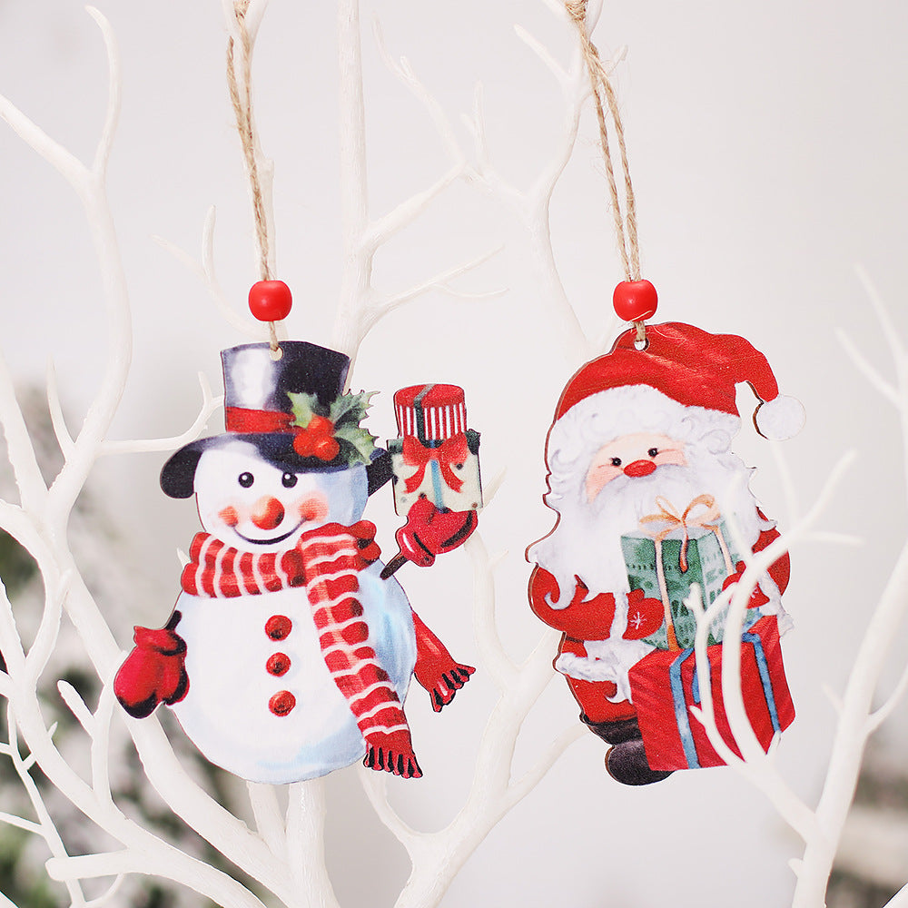 Christmas Retro Faceless Doll Pendant Couple Ornaments