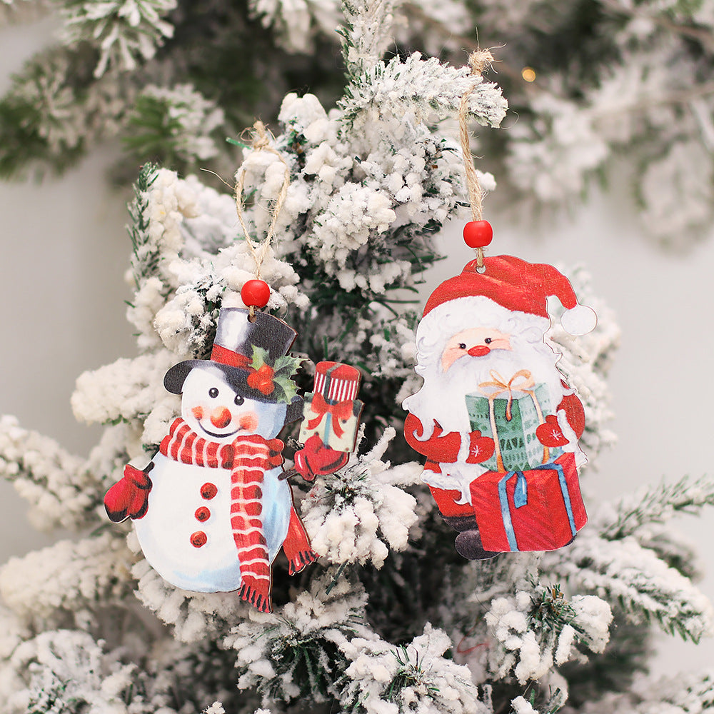 Christmas Retro Faceless Doll Pendant Couple Ornaments